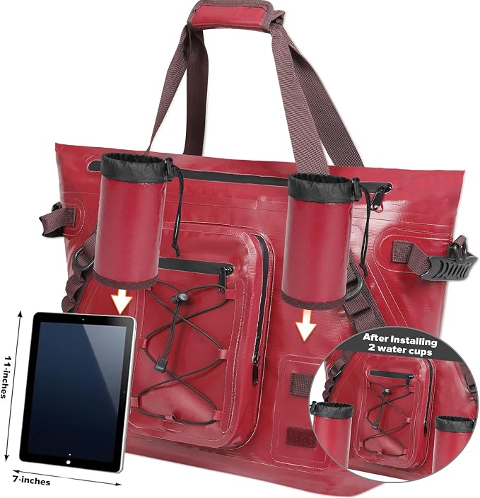 MORXPLOR Insulated Fish Cooler Kill Bag with Flat Bottom-26x18 31x14 40x16 50x18 60x20 70x25 Inches Waterproof Fishing Tackle Kill Cooler Bag