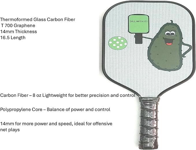 MIXIN ITUP T700 Carbon Fiber Pickleball 2 Paddle Set