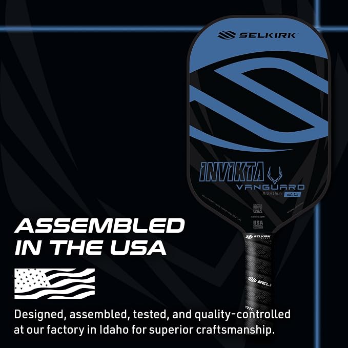 Selkirk Sport Vanguard Hybrid Pickleball Paddle | Carbon Fiber Pickleball Paddle with a Polypropylene X5 Core | Pickleball Rackets