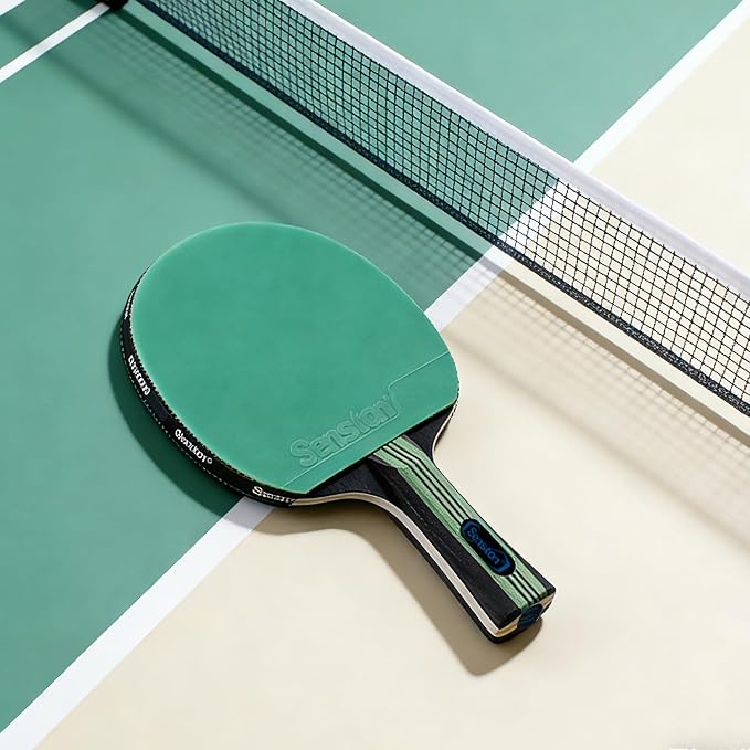Senston 5-Ply Ping Pong Paddles Set – Premium Wood Table Tennis Set of 4 with 6 Balls & Portable Carry Case – High-Control 2mm Sponge & Ergonomic Non-Slip Grip for Beginners & Family Play