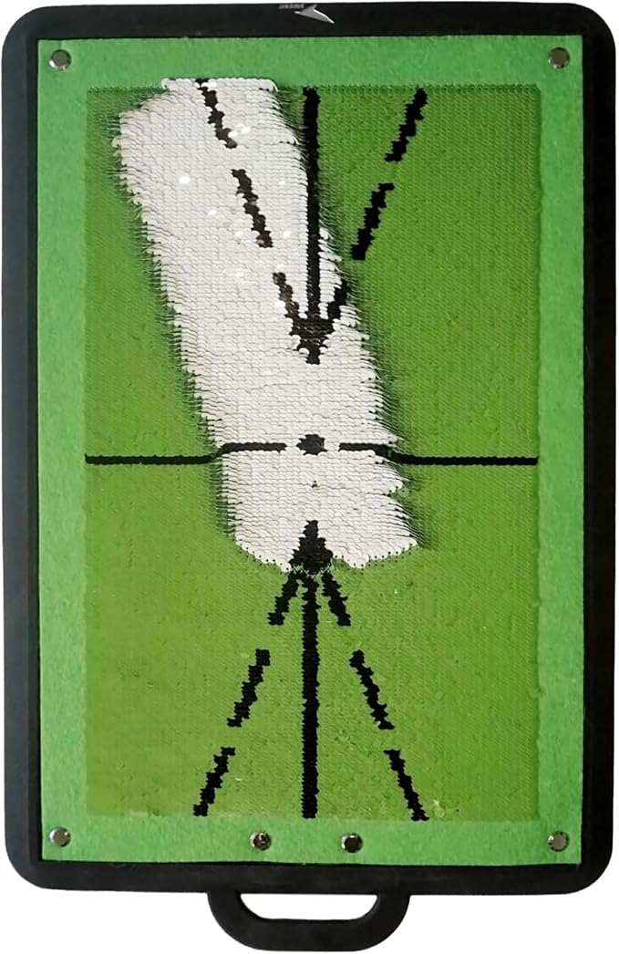 Birdie Golf: Birdie Mat Pro - Swing Training Aid, Sequin Tech Surface, Analyze Swing Path & Ball Impact, Portable in- Outdoor, 19.25" Sports Accessory