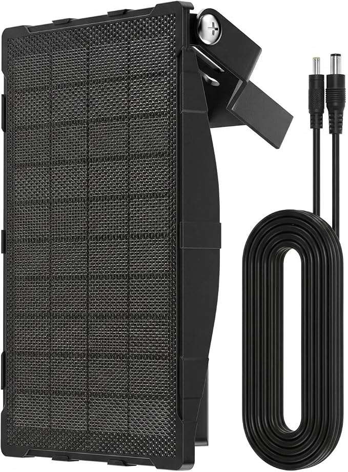 Solar Panel Charger Compatible with Reveal Cellular Trail Cameras X 2.0, X 3.0, X Pro 3.0, Gen 1, SK, XB | 12V Solar Power Supply with Built-in Rechargeable Battery
