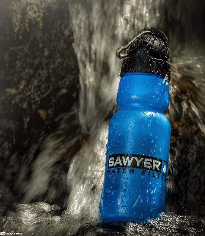 Sawyer Products SP140 Personal Water Bottle Filter, 34-Ounce,Blue (Pack of 2)