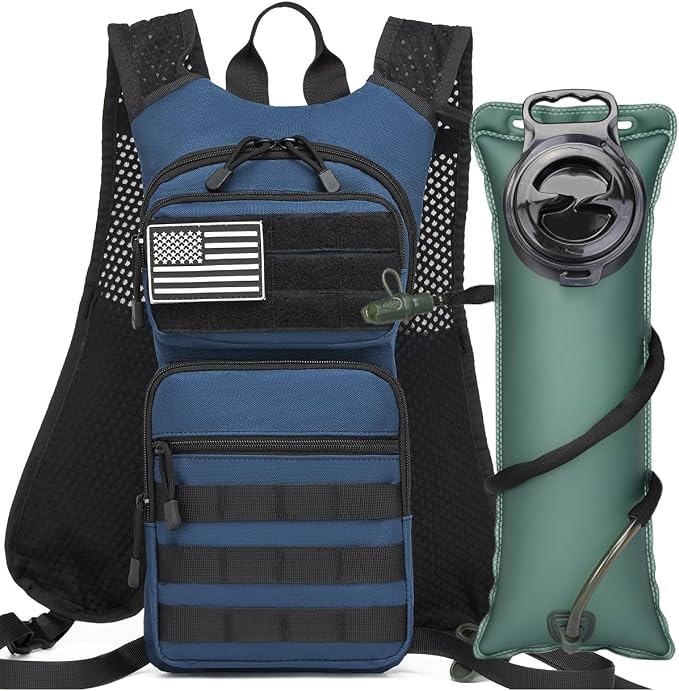 Insulated Hydration Pack Hiking Water Backpack Running Vest with 3L TPU Bladder Bag for Marathon Cycling Men