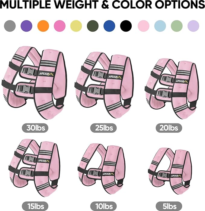 APEXUP Weighted Vest Men Women, Weight Vest for Women Workout Equipment for Strength Training Running