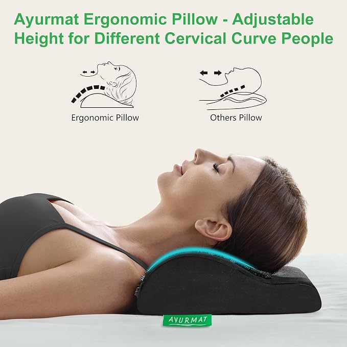 Premium Acupressure Mat and Pillow Set - Natural Eco-Friendly Linen & Coconut Fiber,Ergonomic Design,Relieves Stress & Tension,with Carrying Bag,Full Body Pro Set