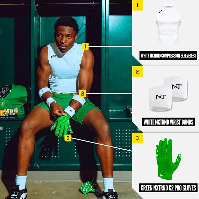 Nxtrnd G2 Pro Football Gloves, Men's Ultra Sticky Elite Receiver Gloves