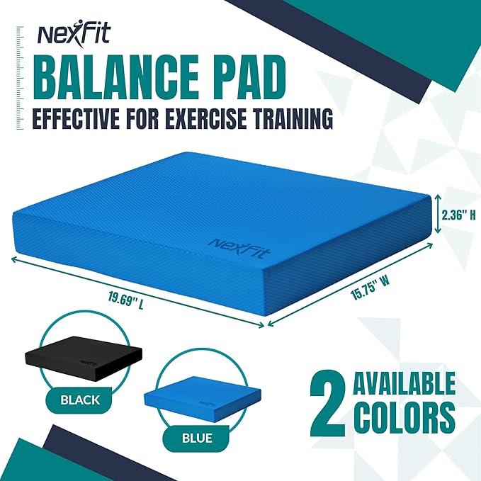 High-Density Balance Pad - Durable TPE Foam Balance Pad Physical Therapy, Foam Exercise Pad with Non-Slip Surface, Lightweight for Home & Gym Workouts, Core Strength & Balance Enhancement