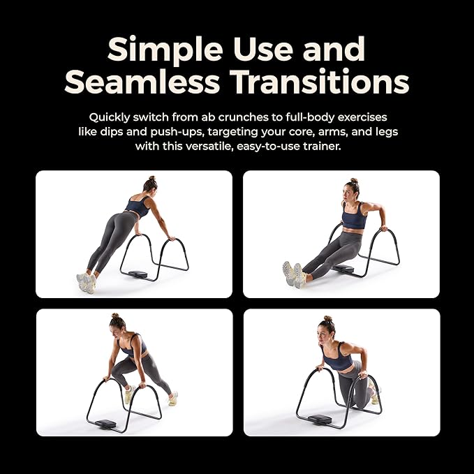 Sunny Health & Fitness Adjustable Abdominal Waist Trainer with Elbow Support for Abdominal Exercises and Cardio Workouts