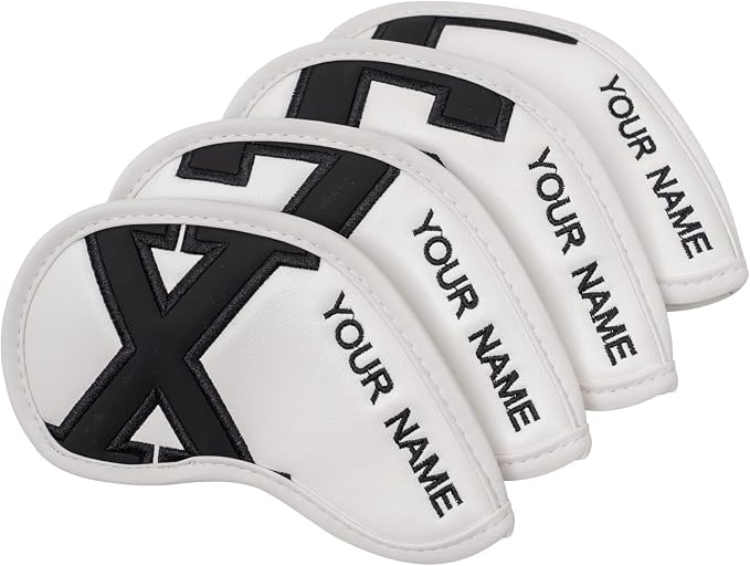 Craftsman Golf Magnetic Iron Headcovers Protective Cover with Large No. Available for Customize Name