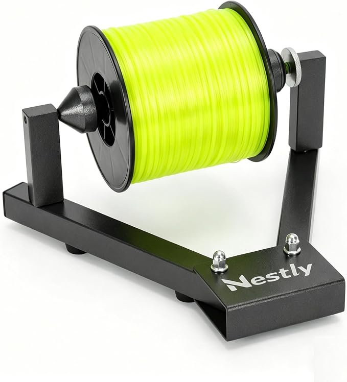 Fishing Line Spooler for Large Spools, Holds Filler and Bulk spools, Portable line Winder Fishing line Spooler with Heavy-Duty Steel Construction, Foldable and Adjustable Tension, Fishing Gears Gifts