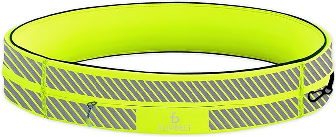 FlipBelt Classic Running Belt, Belt Bag & Fanny Pack for Men and Women - Phone Holder, Waist Pack, Running Accessories, Belt Pouch, Money Belt, USA Running Company