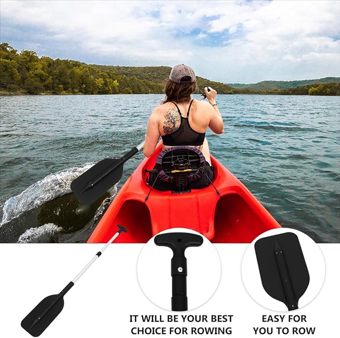 BESPORTBLE Telescopic Kayak Paddle: 2 Pack 22-41inch Aluminum Alloy Boat Oars Collapsible Paddle for Boat Kayaking Rafting Canoe Outdoor Kayak Water Sports
