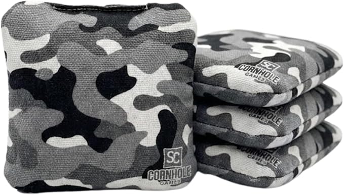 Professional Dual Sided Cornhole Bags- 16 oz 6x6 w/Premium Resin Fill - Official Tournament Slide/Stick Pro Bean Bags - Regulation/Approved