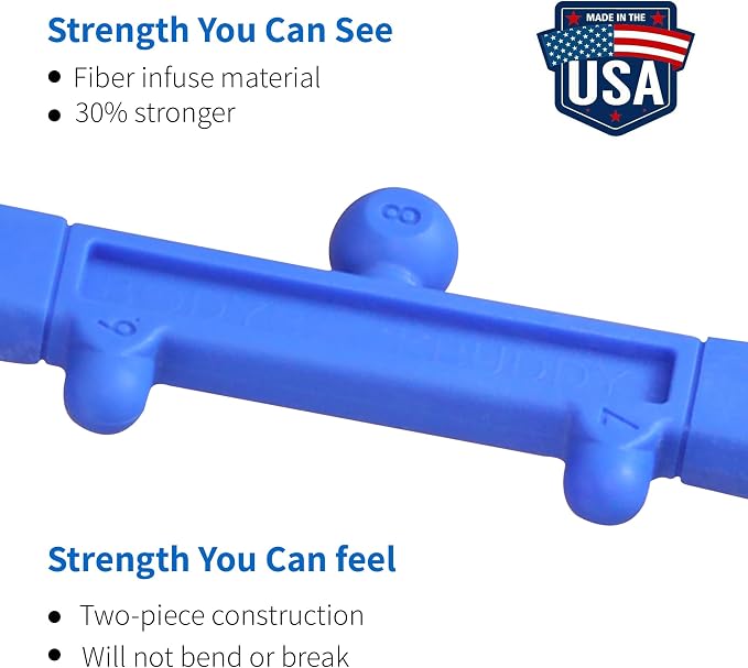 Body Back Buddy Elite FSA Eligible Trigger Point Massage Tool, Neck and Back Massager Handheld, Manual Self Massager, Massage Cane, Muscle Knot Remover with Instructions, 2-Pack Bundle (Blue)