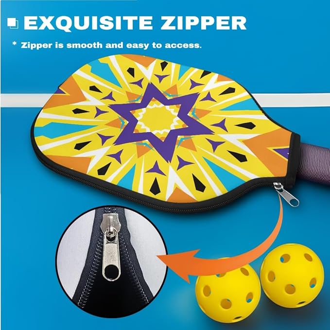 Pickleball Paddle Covers, Durable Polyeste Paddle Cover,Anti-Drop Paddle Storage Bag