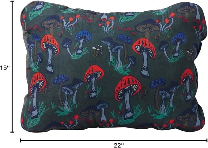 Therm-a-Rest Compressible Camping and Backpacking Pillow, Fun Guy Print, Large