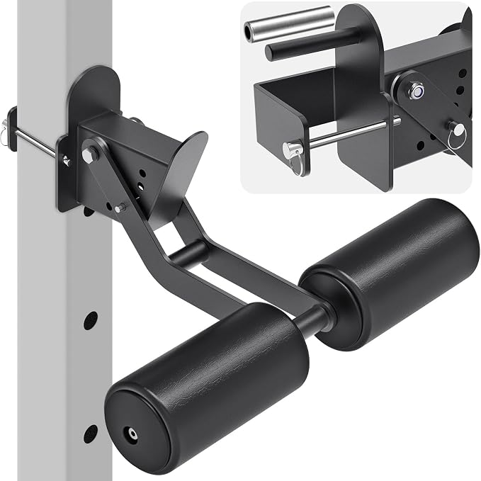 Nordic Hamstring Curl Attachment, Dip Bar, Belt Squat & Safety Spotter Arms for 2"x2" & 3"x3" Power Racks, Home Gym Strength Training Accessories