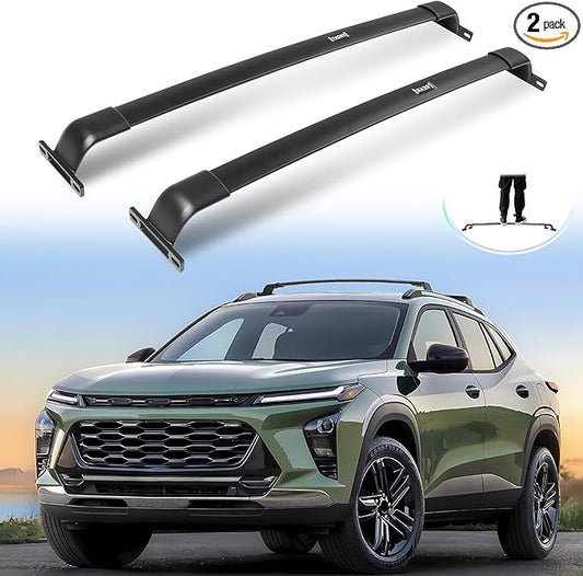 Enhanced 220LBS Roof Racks Fit for 2024 2025 2026 Chevy Trax 2RS ACTIV LT - Easy Installation Cross Bars for Kayak Snowboard Surfboard Bike Canoe Ski Cargo Rooftop Accessories