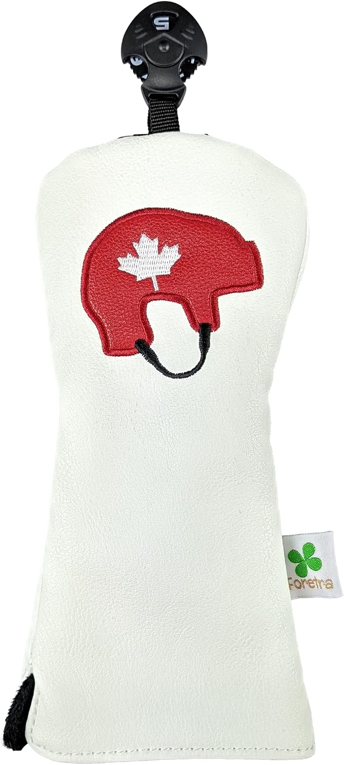 Foretra Driver Headcover Golf Club Covers Canada Hockey Novelty Hybrid Fairway Wood Head Cover Golf Accessories for Most Brands
