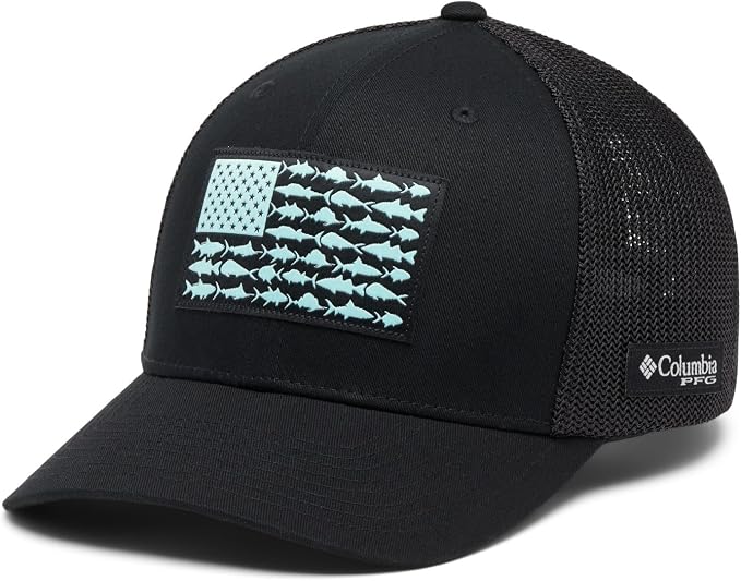Columbia Unisex PFG Fish Flag Mesh Ball Cap