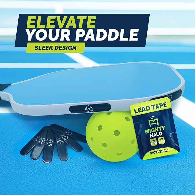 Lead Tape for Pickleball Paddles | Pre-Cut 3g Strips | Plastic-Coated, High-Performance Adhesive Weights