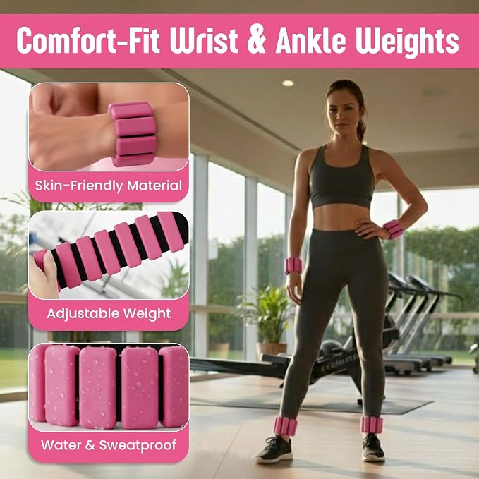 Pilates Kit for Women – 16 Pcs Home Pilates Equipment Set with Magic Circle Ring, Ball, 5 Resistance Bands, Yoga Strap, Ankle Weights, Grip Socks & More | Pilates Starter Kit