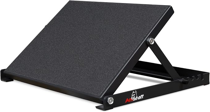 Amstaff Fitness Adjustable Squat Slant Board for Heel Elevating - Non-Slip, High-Density Heel Elevated Squat Wedges for Enhanced Weightlifting, Strength Training, Calf Stretching & Mobility