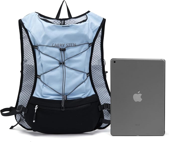 Lightweight Hydration Backpack, 1.5L Water Bag Running Vest | Marathon, Hiking, Cycling, Breathable Adjustable Design, Men & Women