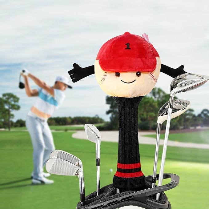 Funny Golf Driver Headcover Plush Cartoon Animal Golf Club Head Covers Golf Club Covers Driver Cover Fits 460cc Driver Head