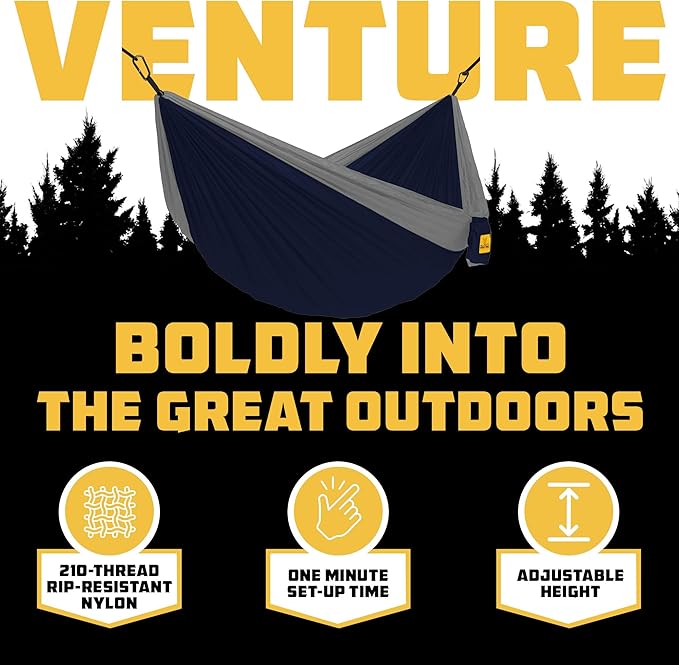 Wise Owl Outfitters Camping Hammock – up to 500lbs Portable Hammock with Tree Straps - Travel, Backpacking, Hiking, Outdoors Camping Gear - Single or Double