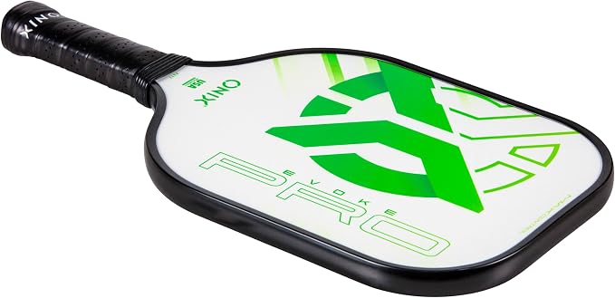 Onix Evoke Pro Composite Face Incredible Touch Maximum Control and Spin Pickleball Paddle – Polypropylene Honeycomb Core with Protective Edge Guard Widebody Shape