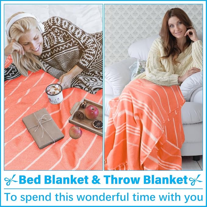 Vikumond Oversized Turkish Beach Towel Blanket XXL Cotton Sandproof Towels Boho Woven Extra Large Big Sand Free Giant Throw Blankets Huge Quilt XL Picnic Camping Necessities Cloud for Adult Gifts