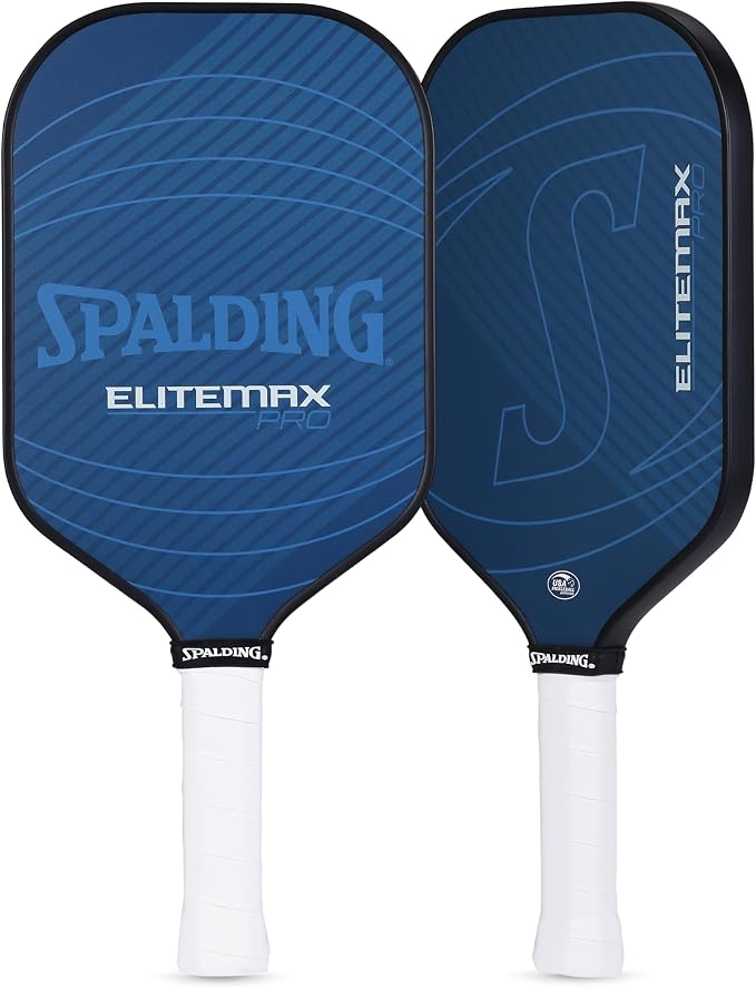 Spalding - Legacy Pro Pickleball Paddle, Elongated Carbon Fiber Face, High-Performance Lightweight Paddle for Power and Control, Durable Comfort Grip, Professional Pickleball Racket