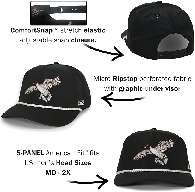 Paramount Outdoors Sporting Hat Collection for Men Hunting and Fishing Caps with ComfortSnap
