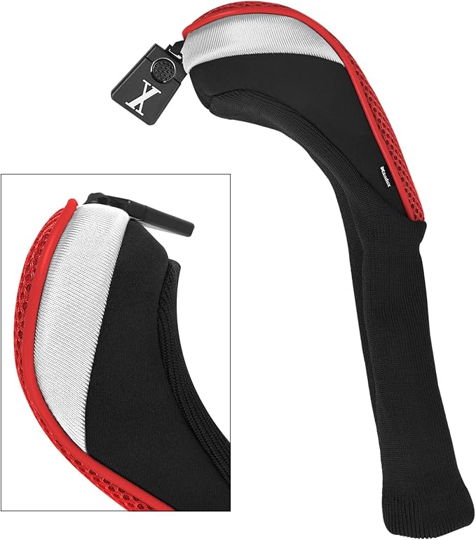 Andux 4pcs/Set Mesh Golf 460cc Driver Fairway Wood Club Head Covers Long Neck with No. Tags