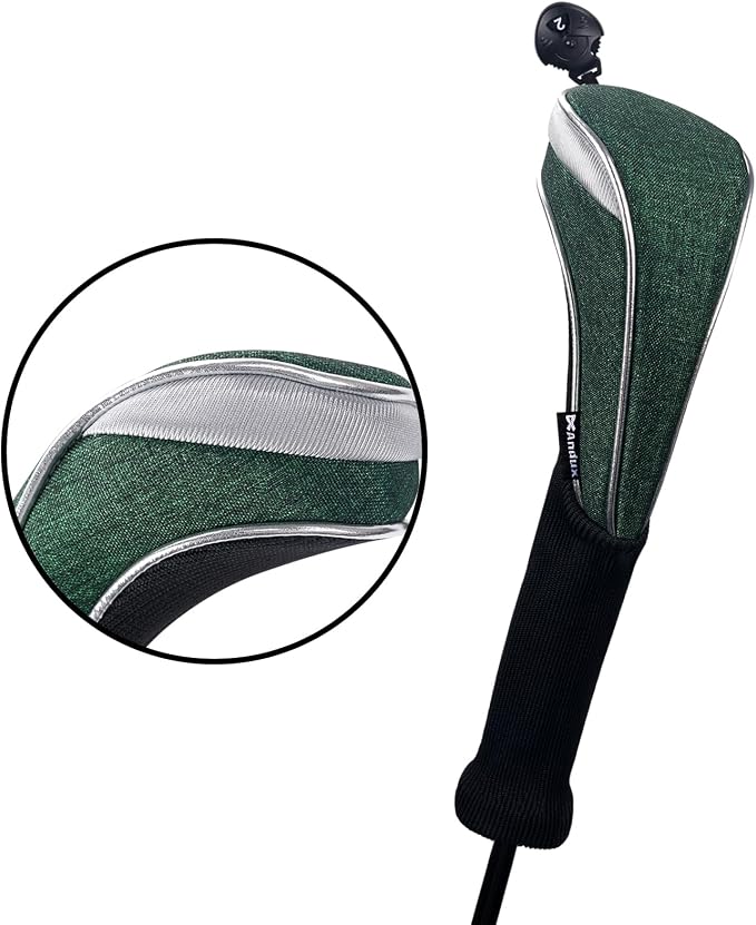 Andux 4 Pack Nylon Long Neck Golf Hybrid Club Head Covers with Dial No. Tag CTMT-03