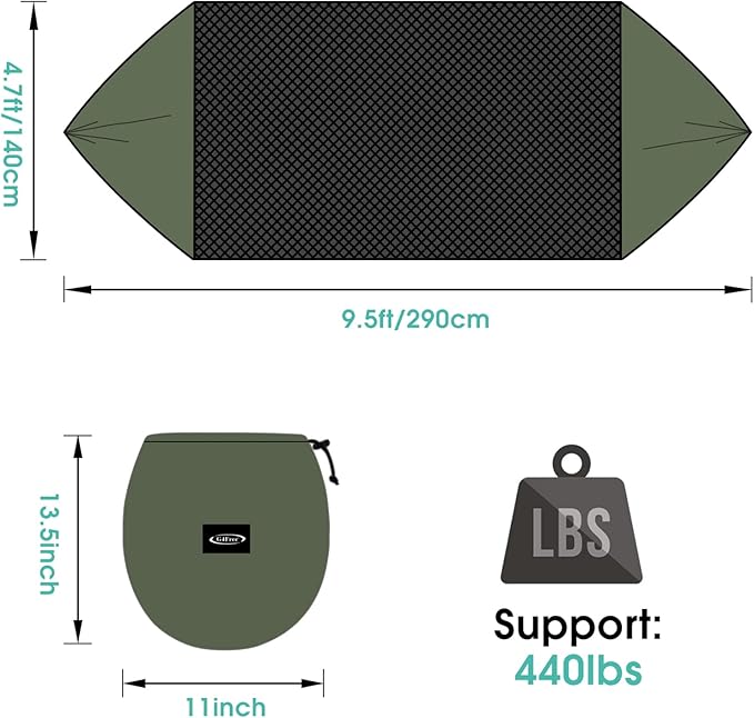 G4Free Large Camping Hammock with Mosquito Net and Rain Fly- 2 Person Portable Hammock with Bug Net and Tent Tarp for Outdoor Hiking Camping Backpacking Travel