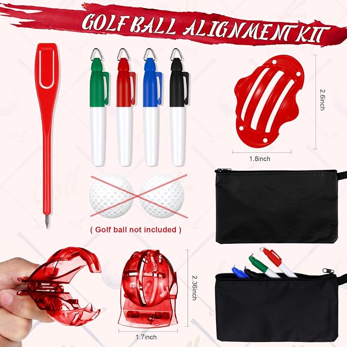 Syhood 21 Pcs Golf Accessories Kit Cleaning Kit Include Golf Brush, Towel, Groove Sharpener, Divot Repair Tool, Ball Alignment Portable Tool Gifts Graduation for Men