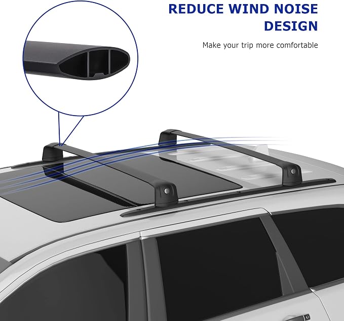 300LBS Roof Rack Cross Bars Compatible with Jeep Grand Cherokee Altitude/SRT/Trackhawk 2011-2022, Aluminum Car Cargo Crossbars Rooftop Luggage Kayak Bicycles Canoe Carrier