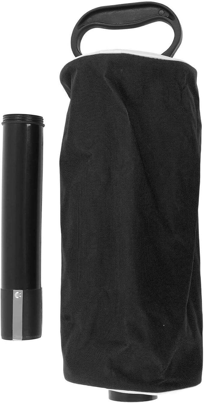 Ball Retriever with Detachable Tube | Holds 80 Balls | Rubber Handle & Nylon Bag | No Bend Pickup for Driving Range/Practice/Outdoor