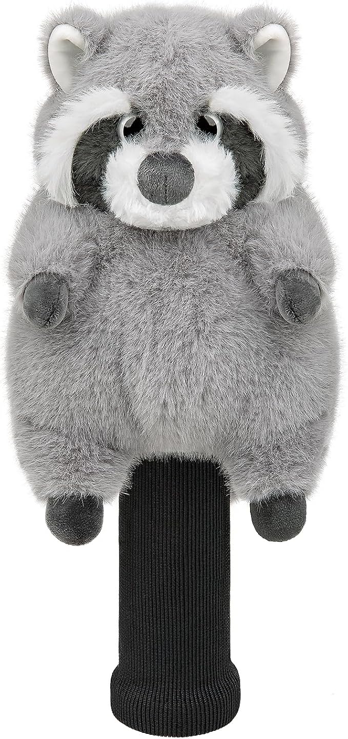 Cute Red Panda Golf Headcover, Animals Plush Golf Club Head Covers, Small Size Fits Hybird and Irons, Large Size Fits Standard 460cc Driver Head