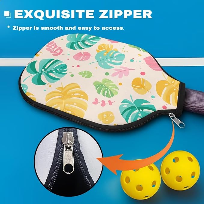 Blue Camo Corgi Pattern Print Pickleball Paddle Covers Only Paddles Holder Sleeve Fits Most Rackets