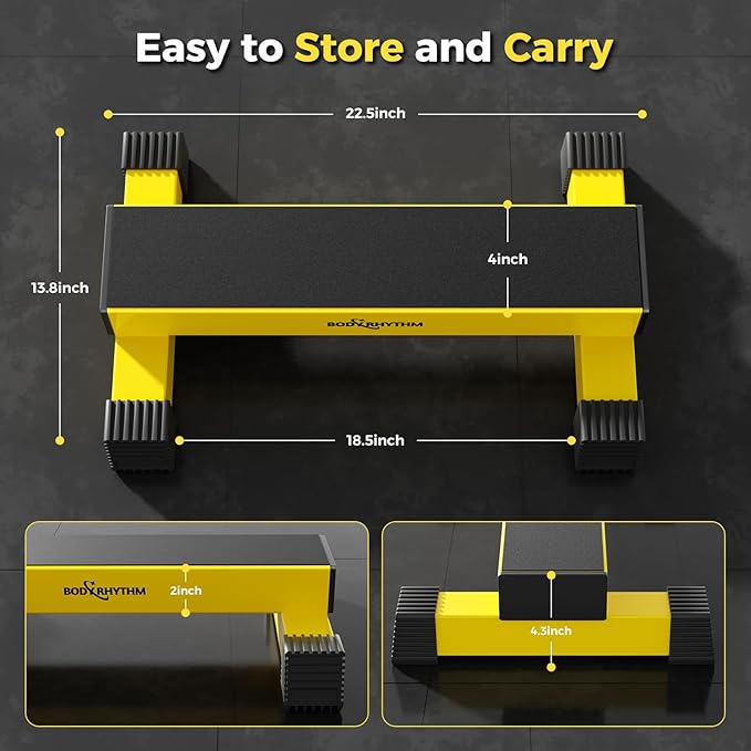 Upgraded Calf Raise Bar for Home Gym Workouts, Standing Calf Raise Machine for Calf Stretching, Squating, Foot Stretching, Anti-Slip Solid Calf Block, Ankle Calf Stretcher.