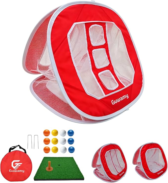 3-in-1 Pop Up Golf Chipping Net – Precision & Distance Trainer, Easy Indoor/Outdoor Setup – Ideal Gift