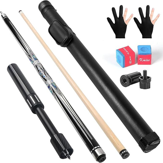 Kmise Pool Stick Set of - 58" Pool Cue Stick, Canadian Maple Professional Billiards Pool Cue, Pool Sticks for Adults, 18~21oz Multiple Colors