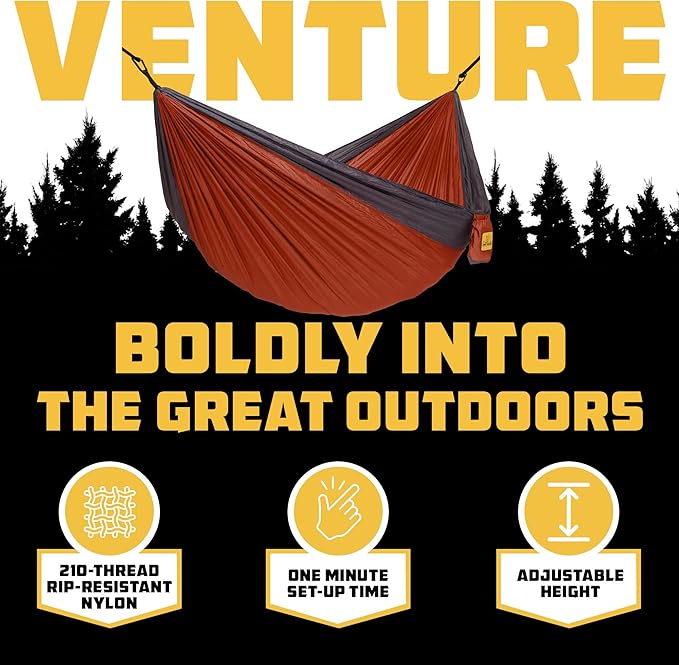 Wise Owl Outfitters Camping Hammock – up to 500lbs Portable Hammock with Tree Straps - Travel, Backpacking, Hiking, Outdoors Camping Gear - Single or Double