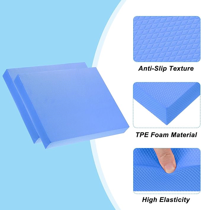 PATIKIL Balance Pad Non-Slip TPE Foam Pad Cushion Exercise Yoga Mat Knee Pad for Fitness Stability Core Training Stretching
