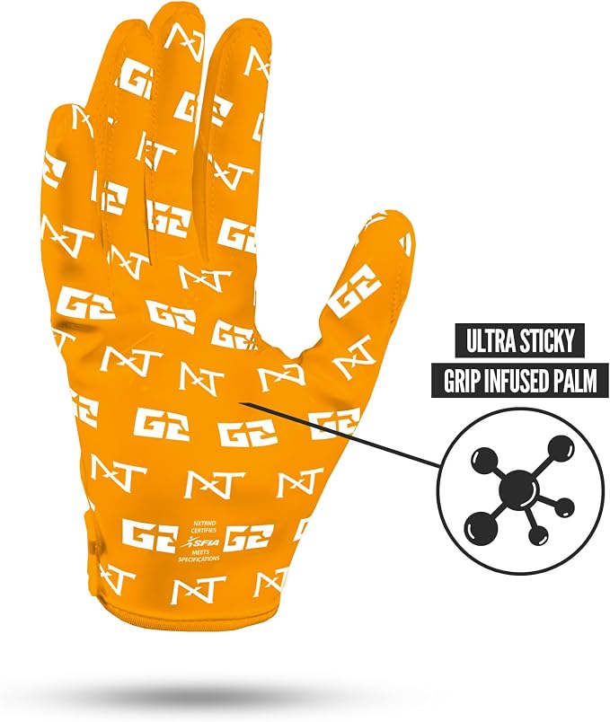 Nxtrnd G2 Pro Football Gloves, Men's Ultra Sticky Elite Receiver Gloves