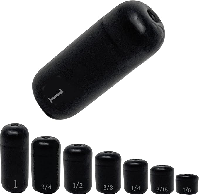 Reaction Tackle Tungsten Barrel Weights - Egg Shaped Sinkers for Carolina Rig Bass Fishing - Freshwater & Saltwater - Size Stamped